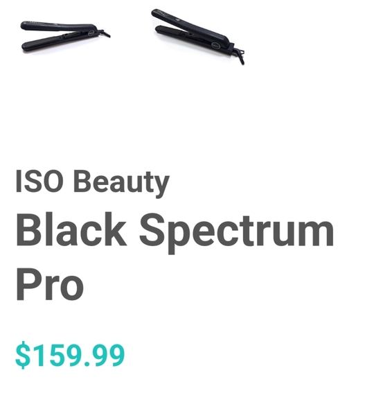 NIB ISO Professional Super Spectrum Pro Ceramic Ionic Hair Straightener - Black - Picture 3 of 12